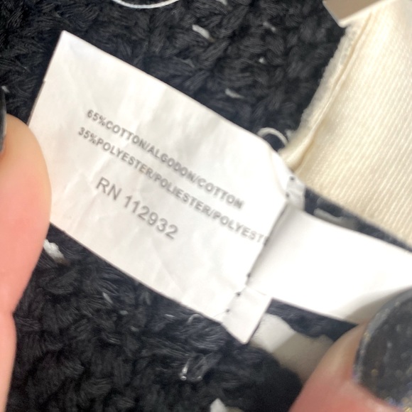 Black Crochet Knit Halter - Picture 5 of 6